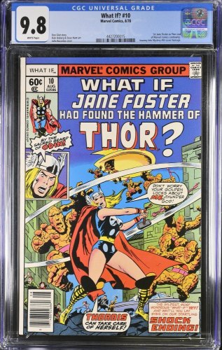 Cover Scan: What If? #10 CGC NM/M 9.8 What if Jane Foster found the Hammer of Thor! - Item ID #379546