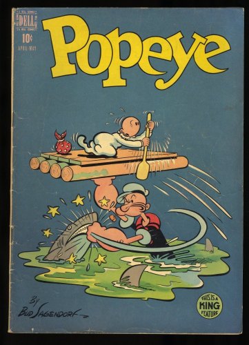 Cover Scan: Popeye #6 VG/FN 5.0 Golden Age! Olive Oyl! Swee' Pea! - Item ID #379725