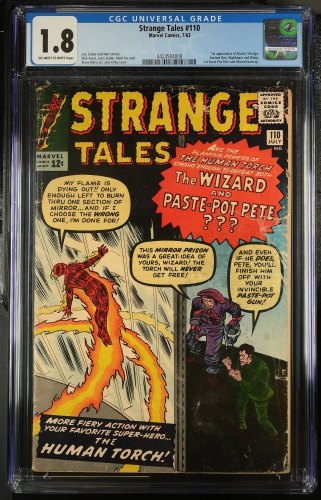 Cover Scan: Strange Tales #110 CGC GD- 1.8 1st Appearance Doctor Strange! - Item ID #380077