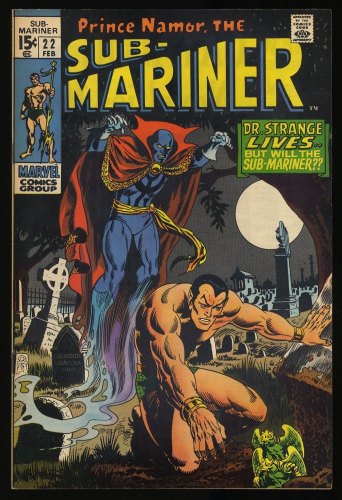 Cover Scan: Sub-Mariner #22 VF- 7.5 1st Appearance Nameless One! - Item ID #380200