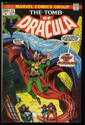 Cover Scan: Tomb Of Dracula #12 VF- 7.5 2nd Appearance Blade! 1st App Saffron Caulder! - Item ID #380506