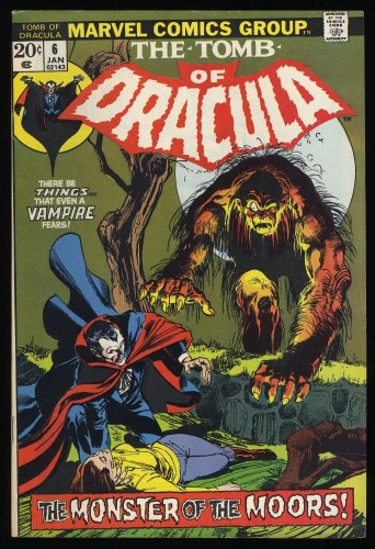 Cover Scan: Tomb Of Dracula #6 VF 8.0 Monster of The Moors! Neal Adams Cover! - Item ID #380508