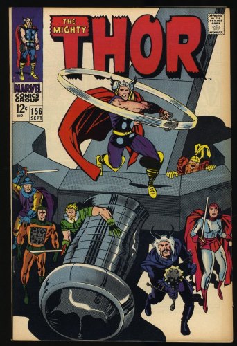 Cover Scan: Thor #156 VF/NM 9.0 Kirby/Colletta Cover! Mangog and Loki! - Item ID #381380