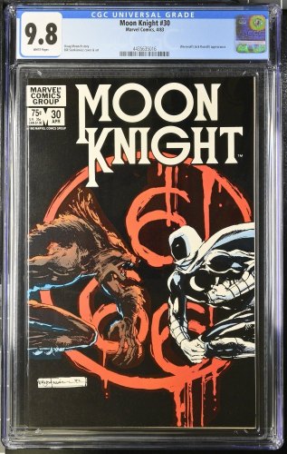 Cover Scan: Moon Knight #30 CGC NM/M 9.8 Werewolf! Moonwraith Three Sixes! Beast! - Item ID #382266