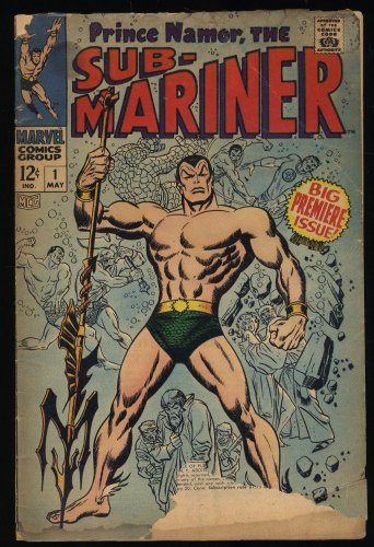 Cover Scan: Sub-Mariner (1968) #1 FA/GD 1.5 Origin Retold Fantastic Four Appearance - Item ID #382321