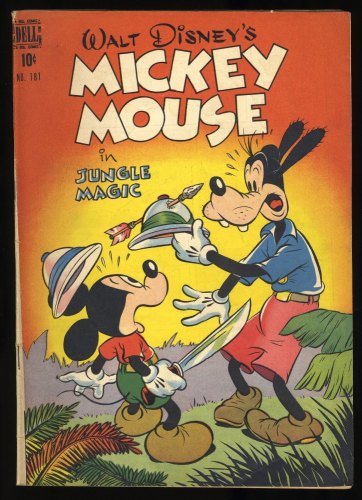 Cover Scan: Four Color #181 FN+ 6.5 Bill Wright Art! Mickey Mouse in Jungle Magic! - Item ID #382348