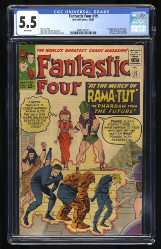 Cover Scan: Fantastic Four #19 CGC FN- 5.5 1st Appearance Rama-Tut (Kang)! Classic Key! - Item ID #382740