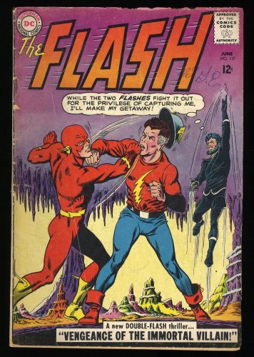 Cover Scan: Flash #137 VG- 3.5 1st Appearance Silver Age Vandal Savage! - Item ID #383317