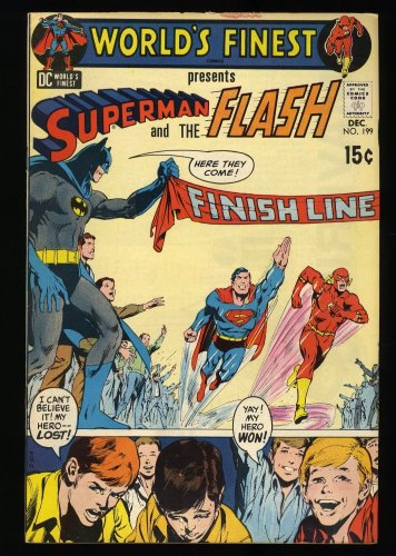 Cover Scan: World's Finest Comics #199 VF- 7.5 Superman Flash Race! - Item ID #383318