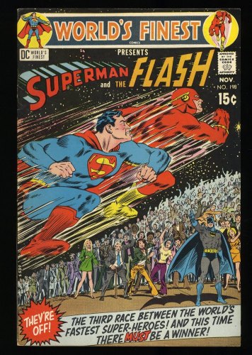 Cover Scan: World's Finest Comics #198 VF 8.0 Third Superman Flash Race!  - Item ID #383319