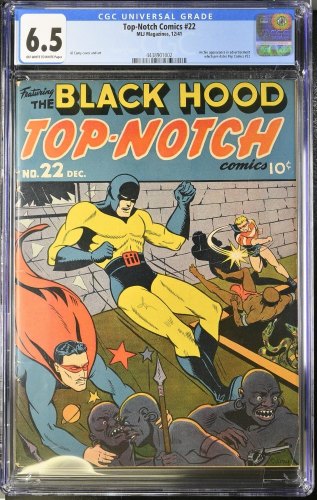 Cover Scan: Top Notch Comics #22 CGC FN+ 6.5 1st Appearance Archie Pre-Dates Pep #22! - Item ID #384054