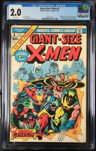 Cover Scan: Giant-Size X-Men #1 CGC GD 2.0 White Pages 1st Appearance New Team! Storm! - Item ID #384069