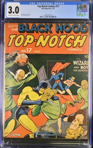 Cover Scan: Top Notch Comics #17 CGC GD/VG 3.0 Off White to White Bondage Cover! - Item ID #384772