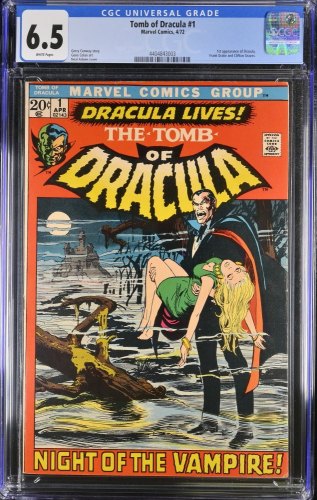 Cover Scan: Tomb Of Dracula (1972) #1 CGC FN+ 6.5 1st Appearance! Neal Adams Cover! - Item ID #385033