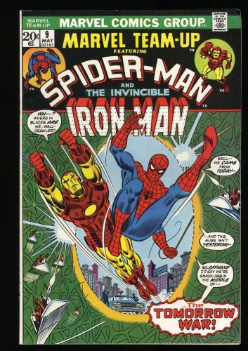 Cover Scan: Marvel Team-up #9 VF- 7.5 Spider-Man Iron Man! Avengers Cameo! - Item ID #385835