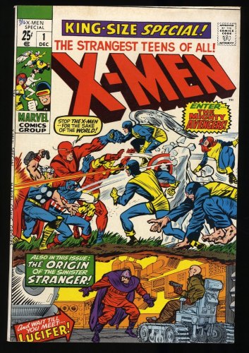 Cover Scan: X-Men Annual #1 VF- 7.5 Stan Lee! Jack Kirby! Origin of the Stranger! - Item ID #387252