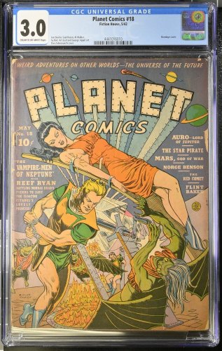 Cover Scan: Planet Comics #18 CGC GD/VG 3.0 Bondage Cover! - Item ID #388991