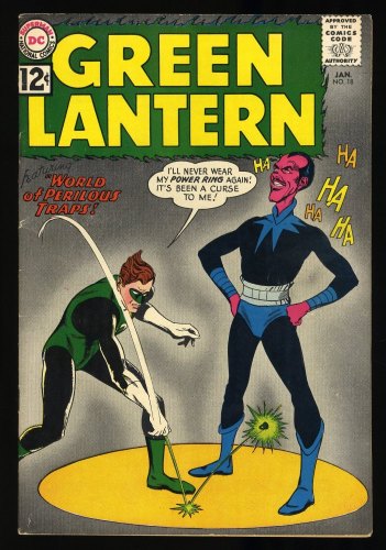 Cover Scan: Green Lantern #18 FN+ 6.5 Sinestro Cover and Appearance! Gil Kane! - Item ID #389115