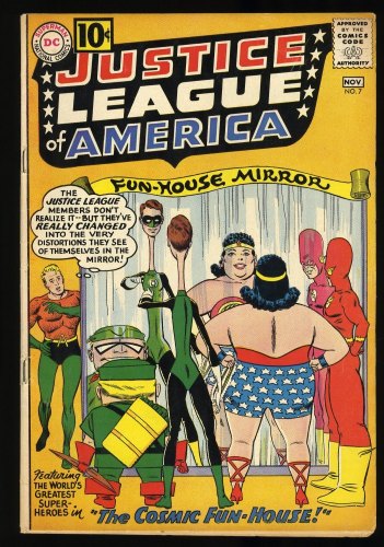 Cover Scan: Justice League Of America #7 VG+ 4.5 Last 10 Cent Cover! Sekowsky! Anderson! - Item ID #389117