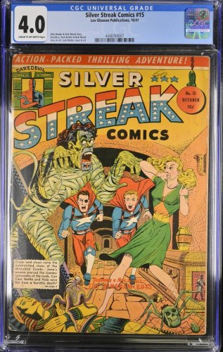 Cover Scan: Silver Streak Comics #15 CGC VG 4.0 Cream To Off White - Item ID #389126
