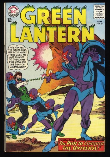 Cover Scan: Green Lantern #37 VF 8.0 1st Appearance of Evil Star! - Item ID #389437