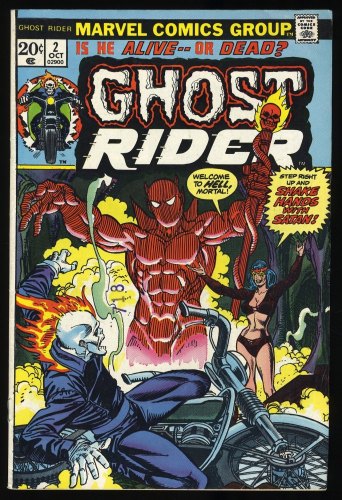 Cover Scan: Ghost Rider (1973) #2 FN/VF 7.0 1st Appearance Daimon  Hellstorm! - Item ID #391113