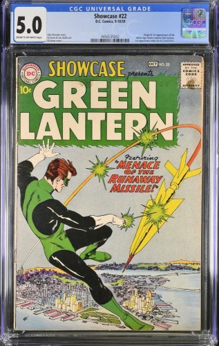Cover Scan: Showcase #22 CGC VG/FN 5.0 1st Hal Jordan + Silver Age Green Lantern! - Item ID #391214