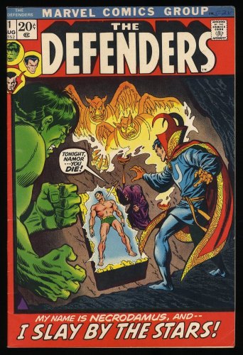 Cover Scan: Defenders (1972) #1 VF- 7.5 Dr. Strange! Incredible Hulk! Sub-Mariner! - Item ID #392356