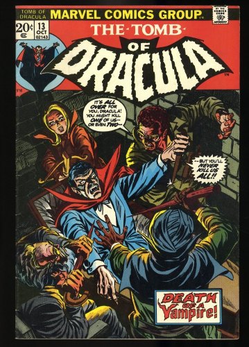 Cover Scan: Tomb Of Dracula #13 VF- 7.5 Origin of Blade! 1st Deacon Frost! - Item ID #394618