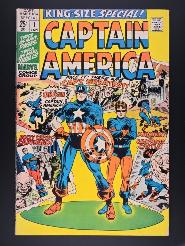 Cover Scan: Captain America Annual #1 FN/VF 7.0 Origin of Capt America! Kirby Art! - Item ID #401868