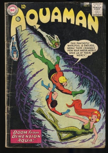 Cover Scan: Aquaman #11 GD/VG 3.0 1st Appearance of Mera! Nick Cardy Cover - Item ID #403234