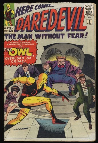 Cover Scan: Daredevil #3 VG+ 4.5 1st Appearance and Origin of the Owl! - Item ID #403734