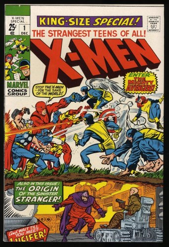 Cover Scan: X-Men Annual #1 VF- 7.5 Stan Lee! Jack Kirby! Origin of the Stranger! - Item ID #403747