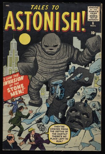 Cover Scan: Tales To Astonish #6 FN- 5.5 Jack Kirby Pre-Hero Cover! - Item ID #404310