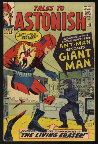 Cover Scan: Tales To Astonish #49 FN 6.0 Ant-Man becomes Giant Man!!! - Item ID #404315