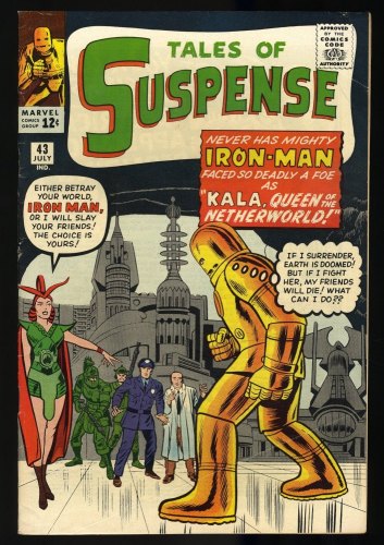 Cover Scan: Tales Of Suspense #43 FN- 5.5 Early Iron Man Appearance!!! - Item ID #404325