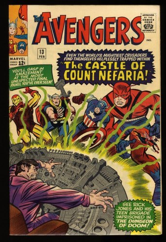 Cover Scan: Avengers #13 FN 6.0 1st Appearance Count Nefaria! Jack Kirby! - Item ID #404429