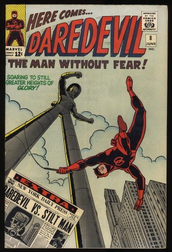 Cover Scan: Daredevil #8 VG+ 4.5 1st Appearance of Stilt-Man! - Item ID #404455