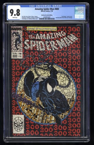 Cover Scan: Amazing Spider-Man (2015) #800 CGC NM/M 9.8 White Pages Shattered Variant - Item ID #404659