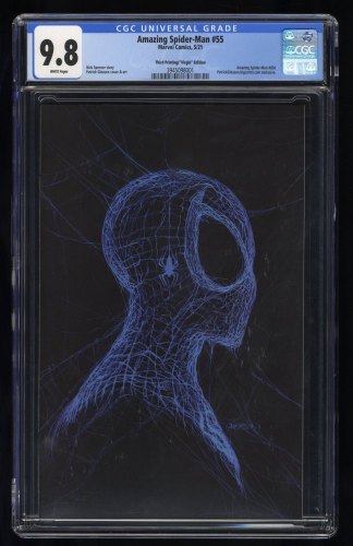 Cover Scan: Amazing Spider-man #55 CGC NM/M 9.8 White Pages 3rd Print Gleason Virgin Variant - Item ID #404660