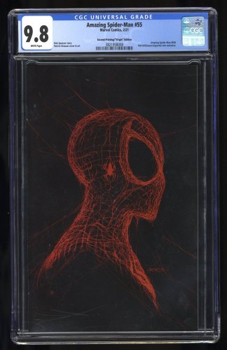 Cover Scan: Amazing Spider-man #55 CGC NM/M 9.8 White Pages 2nd Print Gleason Virgin Variant - Item ID #404662