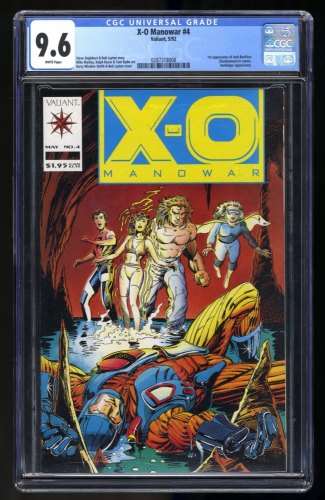 Cover Scan: X-O Manowar #4 CGC NM+ 9.6 1st Jack Boniface Shadowman! King's Crossing! - Item ID #404890