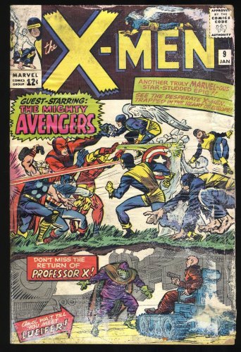 Cover Scan: X-Men #9 P 0.5 1st Appearance Lucifer! Meets Avengers! - Item ID #405348