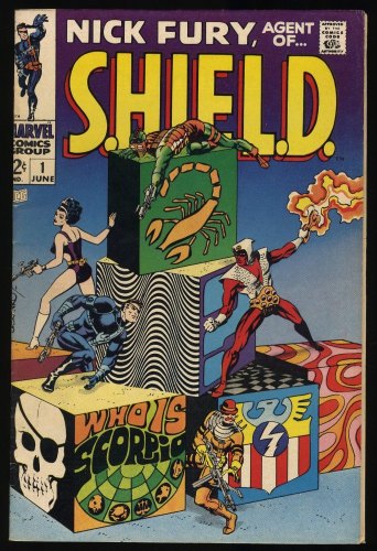 Cover Scan: Nick Fury, Agent of SHIELD #1 FN+ 6.5 Steranko Cover! 1st Scorpio! - Item ID #406708