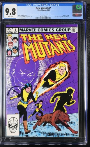 Cover Scan: New Mutants (1983) #1 CGC NM/M 9.8 White Pages Origin of Karma! - Item ID #406998