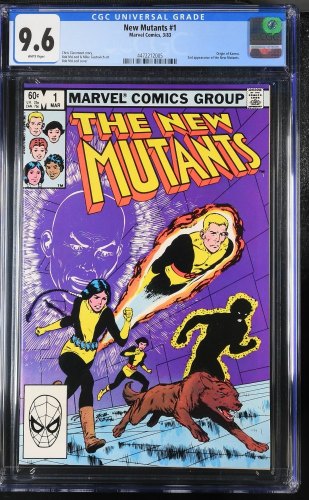 Cover Scan: New Mutants #1 CGC NM+ 9.6 White Pages Origin of Karma! - Item ID #407000