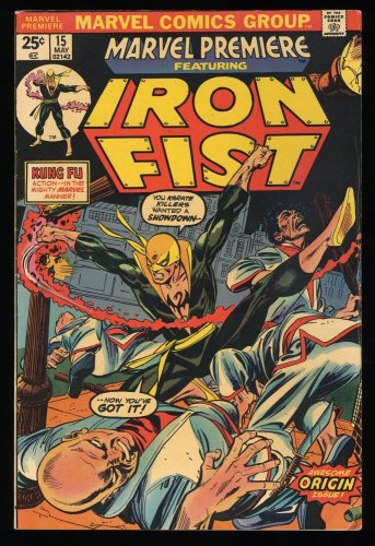 Cover Scan: Marvel Premiere #15 FN- 5.5 1st Appearance Origin Iron Fist! - Item ID #407061