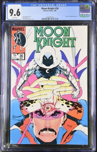 Cover Scan: Moon Knight #36 CGC NM+ 9.6 White Pages - Item ID #407094