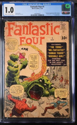 Cover Scan: Fantastic Four #1 CGC Fair 1.0 Cream To Off White Origin and 1st Appearance! - Item ID #407672