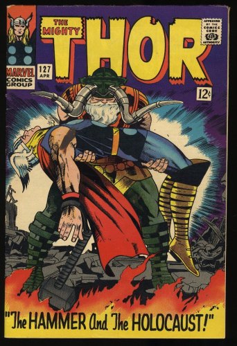 Cover Scan: Thor #127 FN 6.0 1st Appearance Pluto! Hammer and Holocaust! Kirby Art! - Item ID #407904